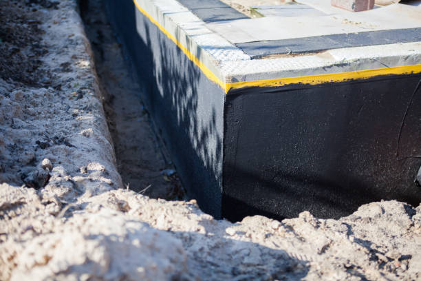 Professional Foundation Crack Repair technician working in New Boston, MI